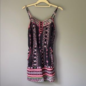 Ultra Pink Print Romper